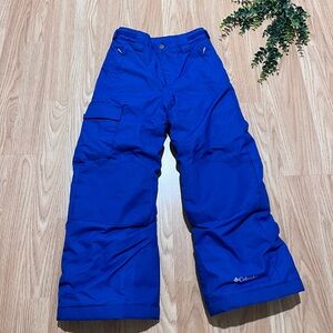 Columbia Bugaboo Snow Pants Side Logo Ski Omni Heat Blue XS (6-7)
